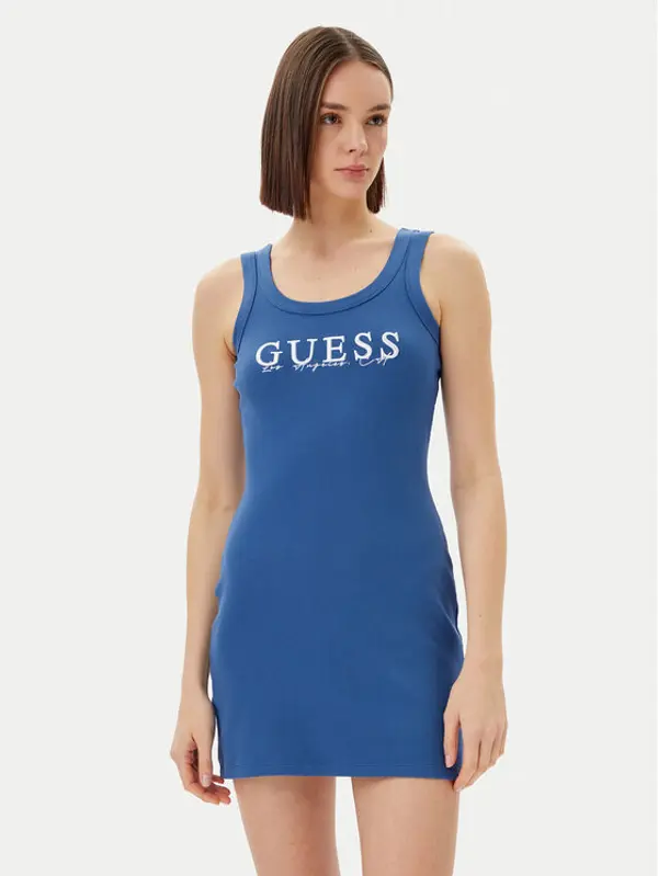Guess Guess Haljina za svaki dan V5GK06 K8RT2 Plava Slim Fit
