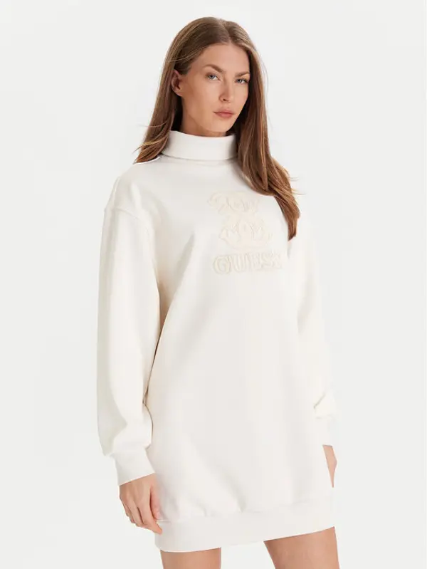 Guess Guess Haljina za svaki dan V5YK07 KCX22 Écru Regular Fit