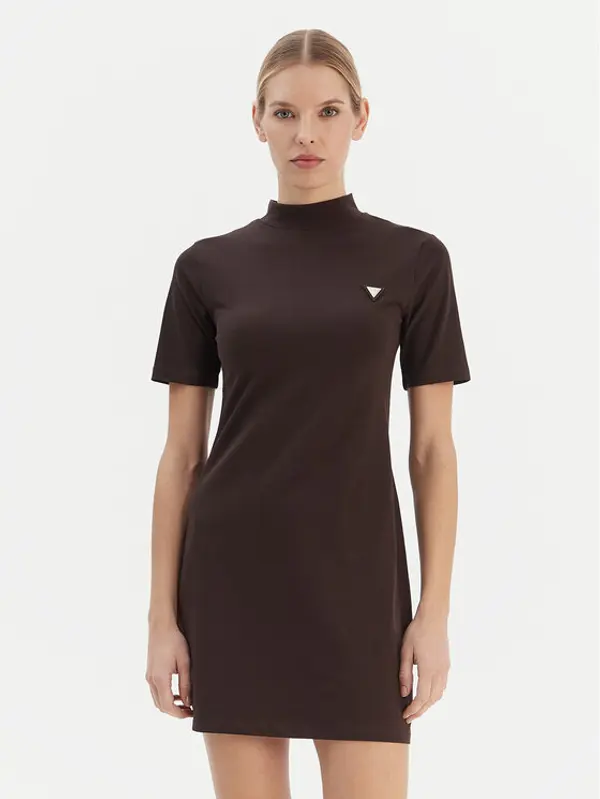 Guess Guess Haljina za svaki dan V6RK04 J1314 Smeđa Regular Fit