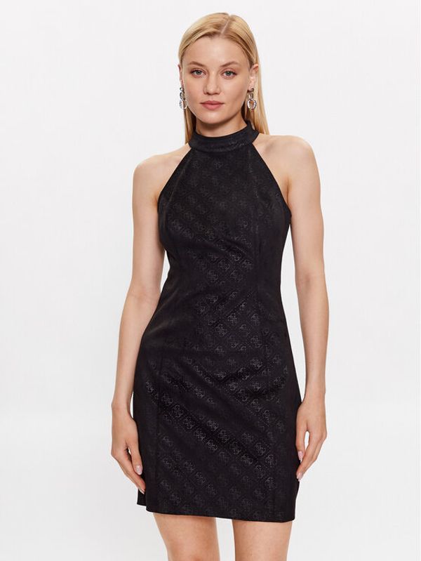 Guess Guess Haljina za svaki dan W3YK37 WFIY0 Crna Bodycon Fit