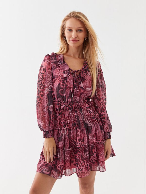 Guess Guess Haljina za svaki dan W3YK50 WFJJ2 Tamnocrvena Regular Fit