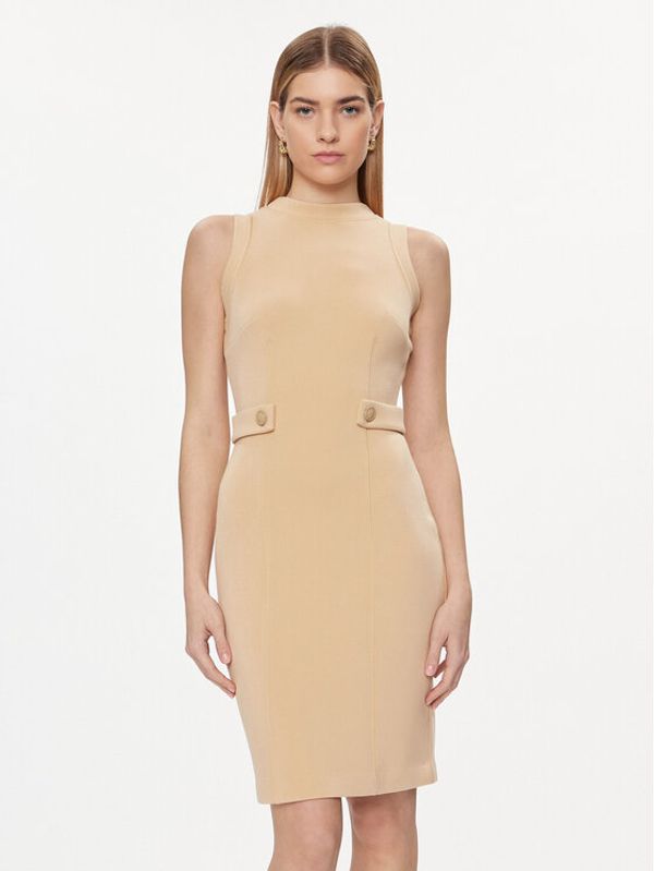Guess Guess Haljina za svaki dan W4GK89 K7UW2 Bež Slim Fit