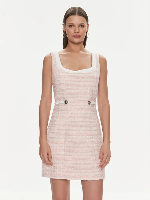 Guess Guess Haljina za svaki dan W4RK16 WFWV2 Ružičasta Bodycon Fit