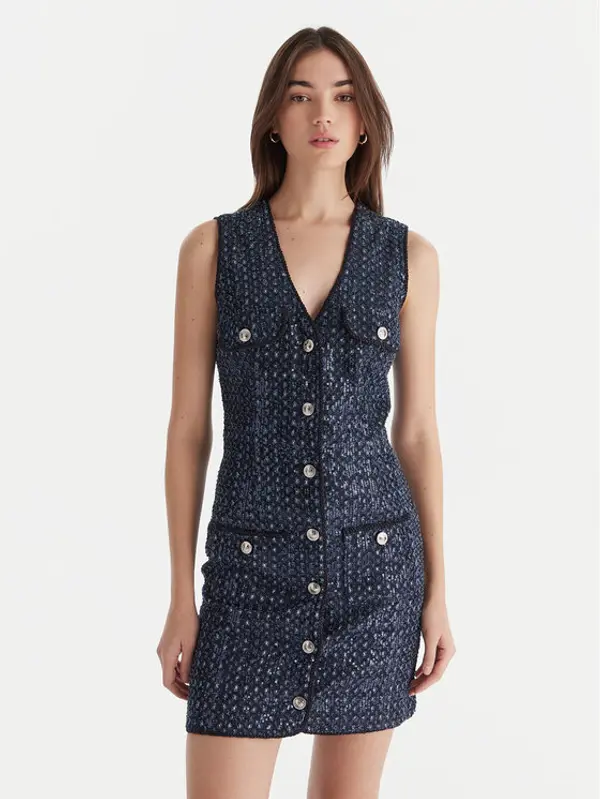 Guess Guess Haljina za svaki dan W5BK41 D0771 Tamnoplava Regular Fit