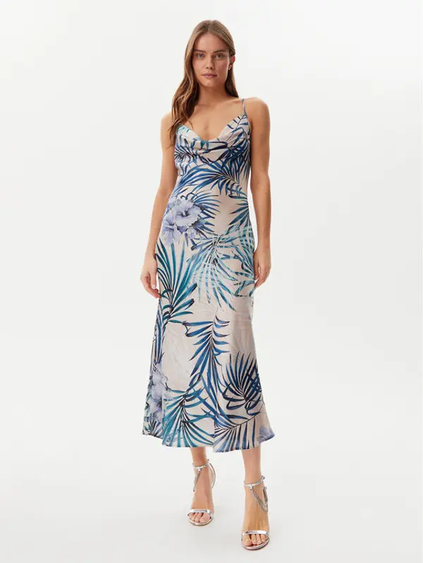 Guess Guess Haljina za svaki dan W5GK85 WH9C2 Plava Regular Fit