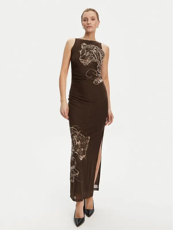 Guess Guess Haljina za svaki dan W5YK19 KCZC2 Smeđa Regular Fit