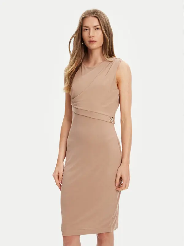 Guess Guess Haljina za svaki dan W5YK27 KAQL2 Smeđa Regular Fit