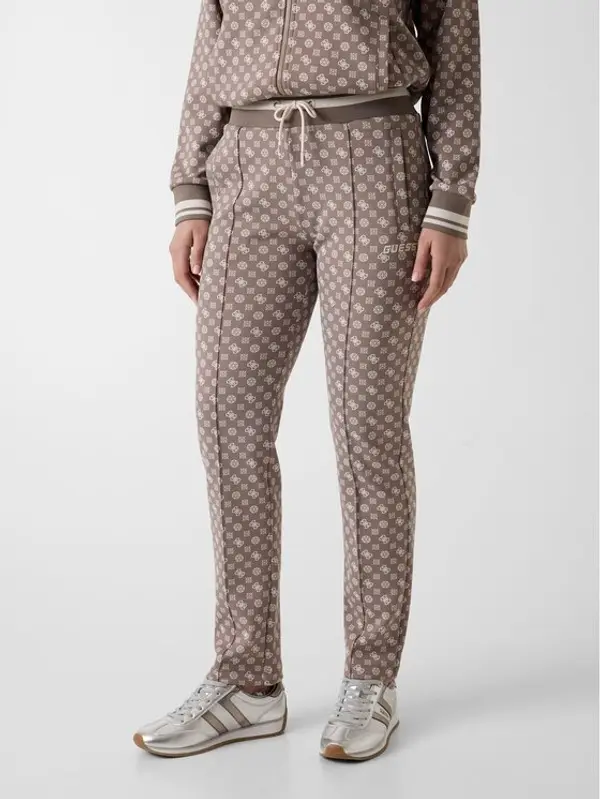 Guess Guess Hlače 176829 Smeđa Slim Fit