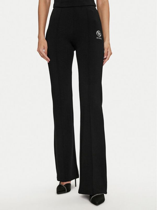 Guess Guess Hlače Elea V4YB01 KCDN0 Crna Slim Fit