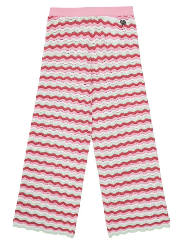 Guess Guess Hlače J5GB10 Z3MR1 Ružičasta Modern Relaxed Fit