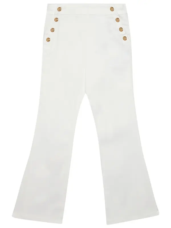 Guess Guess Hlače J6RB09 WF7H0 Bijela Bootcut Fit