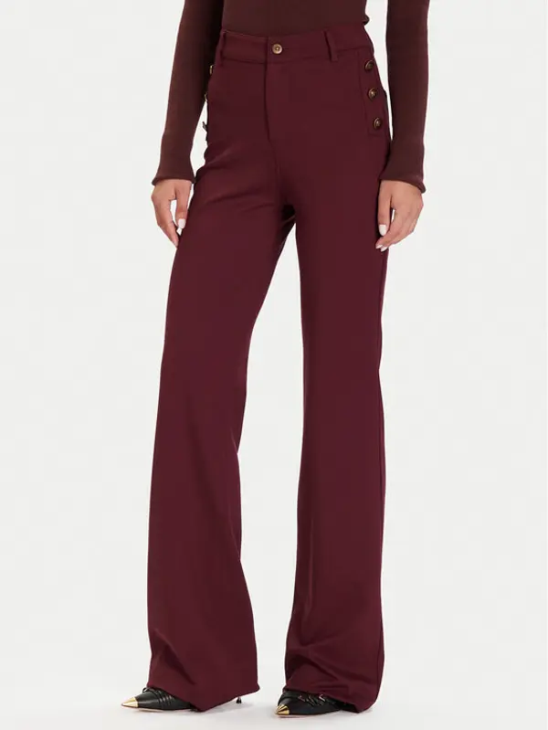 Guess Guess Hlače W5BB16 KCMU2 Crvena Flare Fit