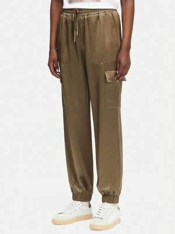 Guess Guess Hlače W5GB08 WG7C0 Smeđa Slim Fit