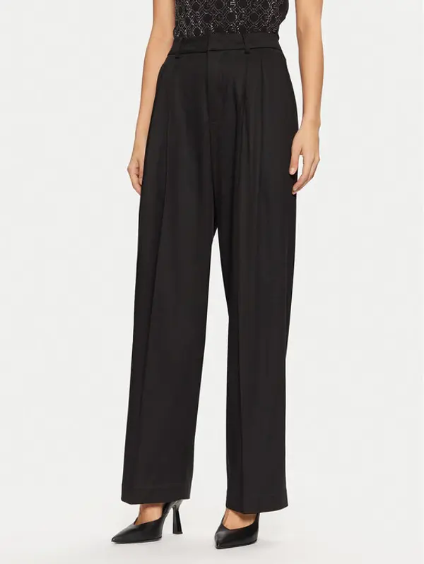 Guess Guess Hlače W5RB68 WGXM2 Crna Regular Fit
