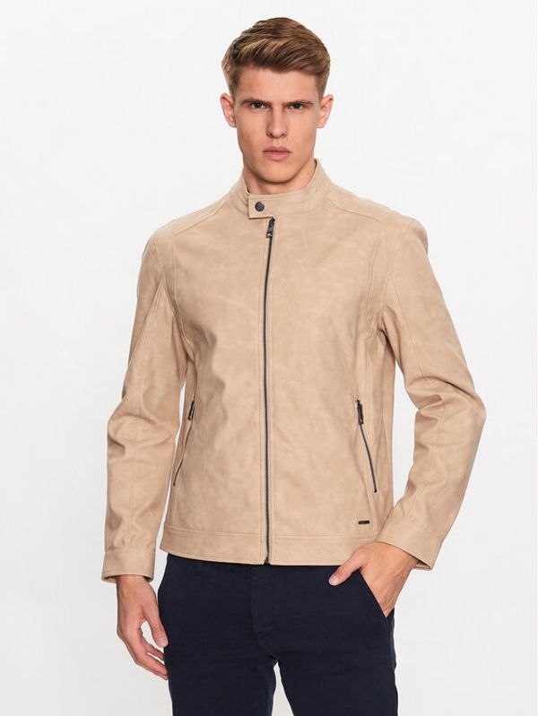 Guess Guess Jakna od imitacije kože M3YL00 WFHA0 Smeđa Regular Fit