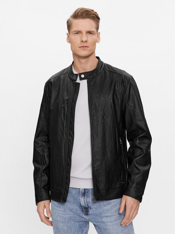 Guess Guess Jakna od imitacije kože M4RL08 WFW30 Crna Regular Fit