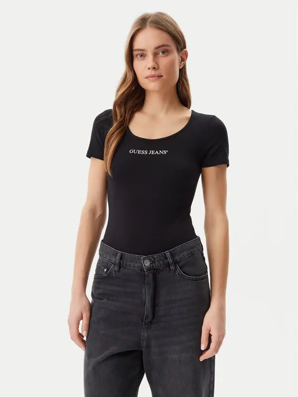 Guess Jeans Guess Jeans Bodi W5GP25 J1314 Crna Slim Fit