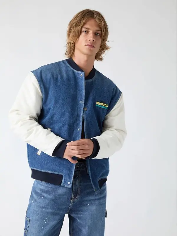 Guess Jeans Guess Jeans Bomber 183630 Plava Classic Fit