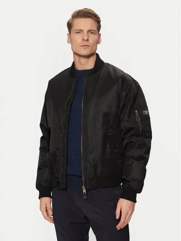 Guess Jeans Guess Jeans Bomber M5RL81 WHAA2 Crna Regular Fit