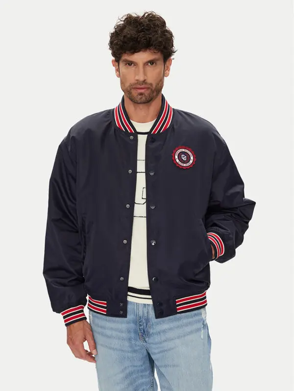 Guess Jeans Guess Jeans Bomber M5YL15 WHAA2 Tamnoplava Regular Fit