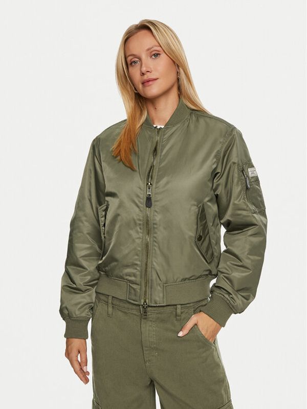 Guess Jeans Guess Jeans Bomber W4YL01 WG932 Kaki Regular Fit