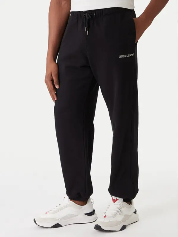 Guess Jeans Guess Jeans Donji dio trenerke M6RB70 KCPR1 Crna Regular Fit