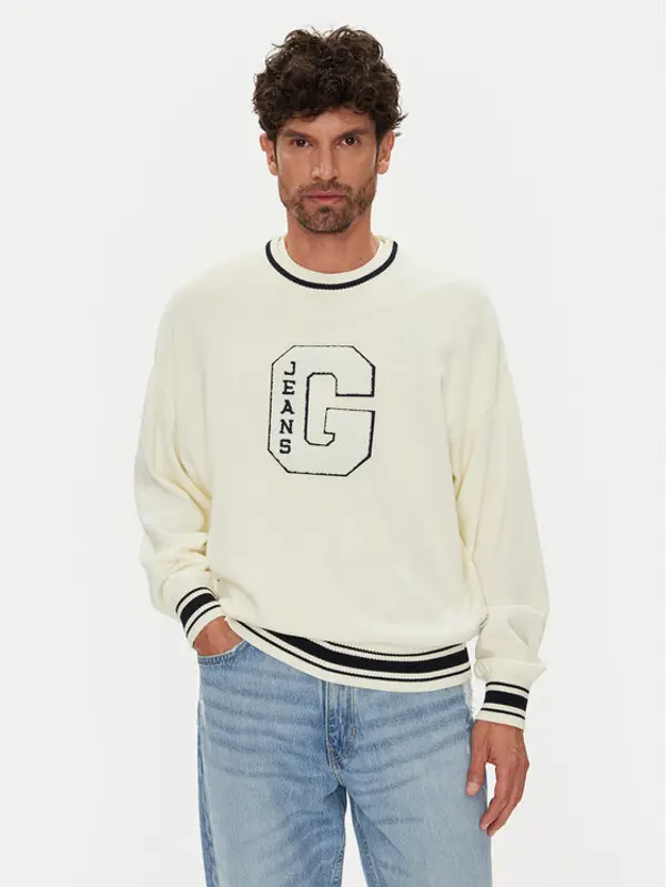 Guess Jeans Guess Jeans Džemper M5YR21 Z3HM1 Écru Regular Fit