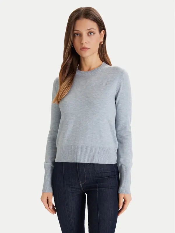 Guess Jeans Guess Jeans Džemper W4BR83 Z3HO2 Svijetloplava Regular Fit