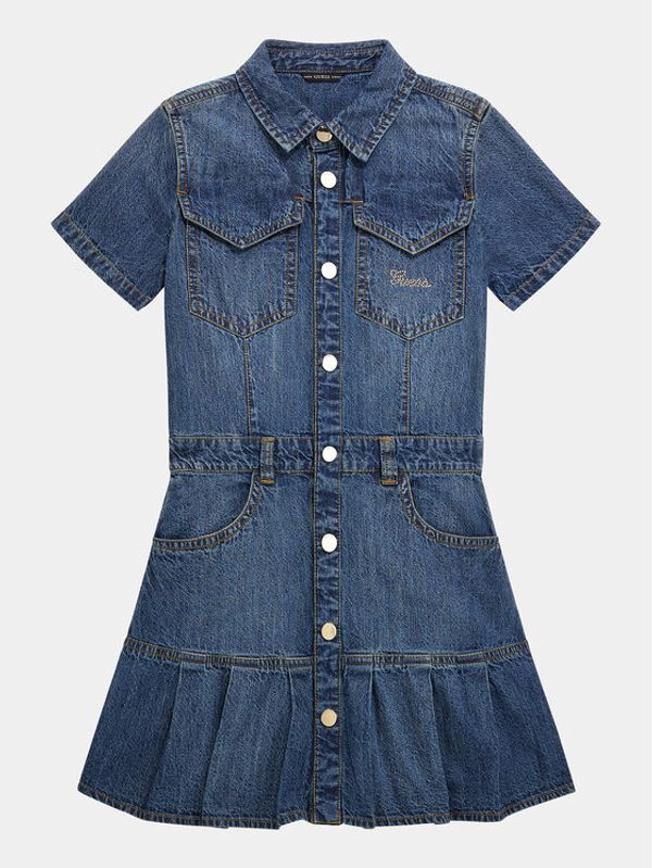 Guess Guess Jeans haljina J4RK30 D58Z0 Tamnoplava Regular Fit