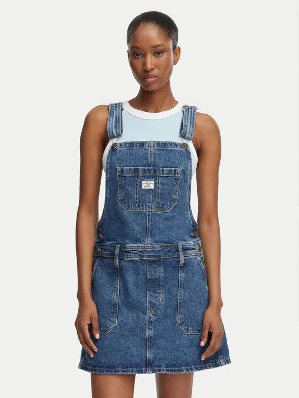 Guess Jeans Guess Jeans Jeans haljina W6GK25 D5M4O Plava Regular Fit