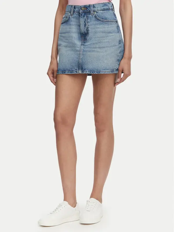 Guess Jeans Guess Jeans Jeans suknja W5GD0Q D5M4A Plava Regular Fit