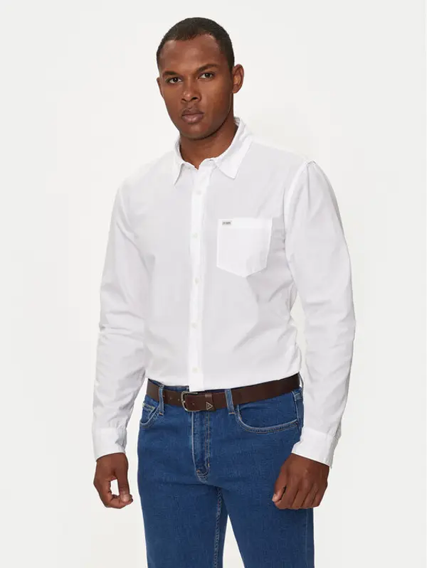 Guess Jeans Guess Jeans Košulja M4YH35 WGCF1 Bijela Slim Fit