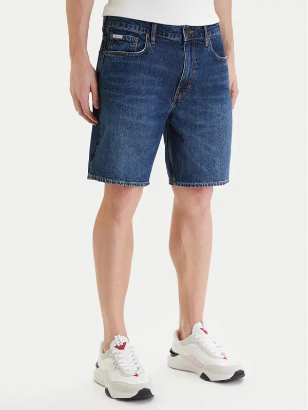 Guess Jeans Guess Jeans Kratke traperice M6GD37 D5M5U Plava Relaxed Fit