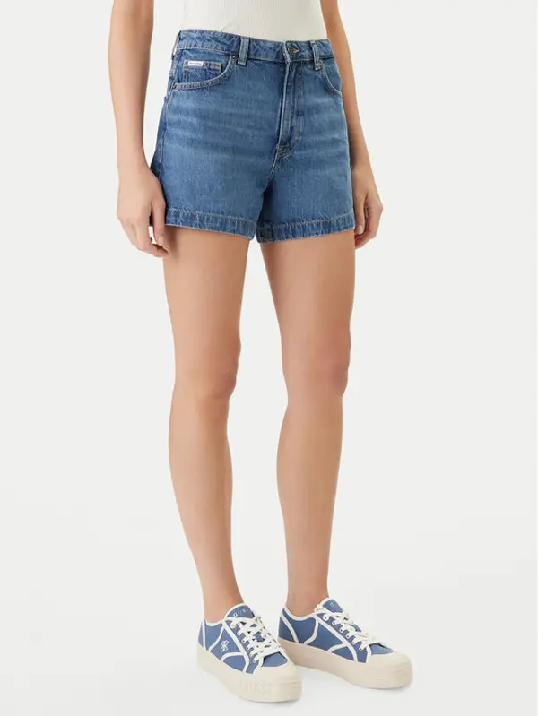 Guess Jeans Guess Jeans Kratke traperice W5GD0S D5O13 Plava Regular Fit