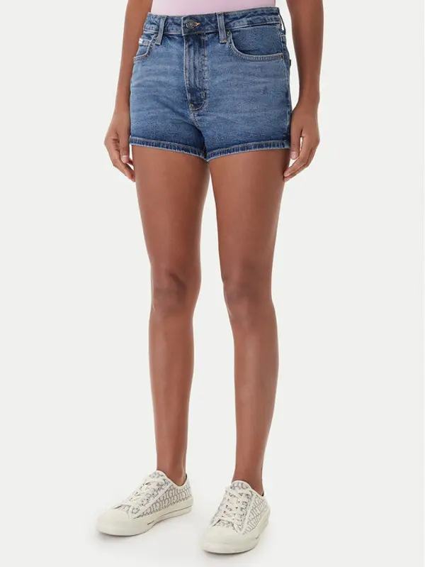 Guess Jeans Guess Jeans Kratke traperice W5YD0Y D5R11 Plava Regular Fit