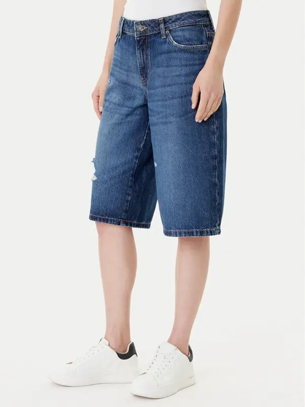 Guess Jeans Guess Jeans Kratke traperice W5YD1D D5R22 Plava Regular Fit