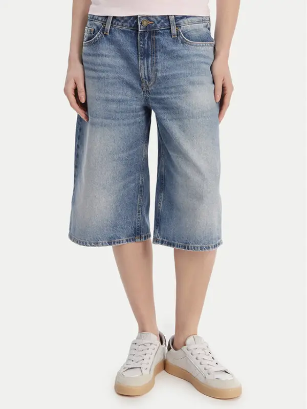 Guess Jeans Guess Jeans Kratke traperice W6GD1D D6363 Plava Baggy Fit