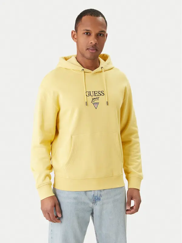 Guess Jeans Guess Jeans Majica dugih rukava M6RQ26 KCPR1 Žuta Regular Fit