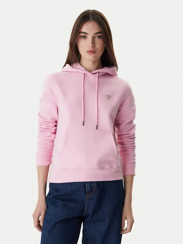 Guess Jeans Guess Jeans Majica dugih rukava W4YQ04 KC811 Ružičasta Regular Fit