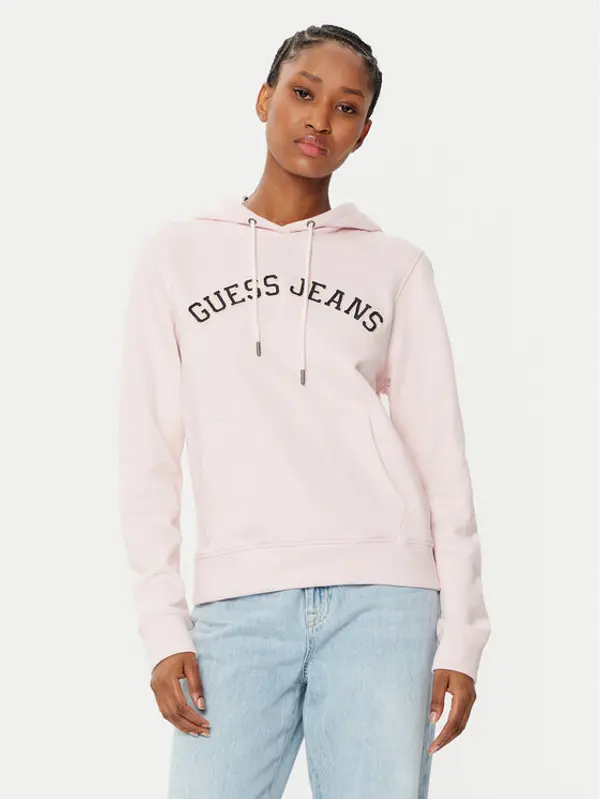 Guess Jeans Guess Jeans Majica dugih rukava W5RQ17 K68I4 Bež Regular Fit