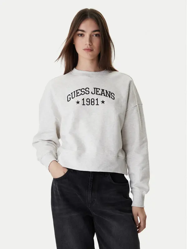 Guess Jeans Guess Jeans Majica dugih rukava W6RQ03 K68I4 Siva Relaxed Fit