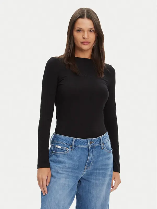 Guess Jeans Guess Jeans Majica W4YI22 J1314 Crna Regular Fit