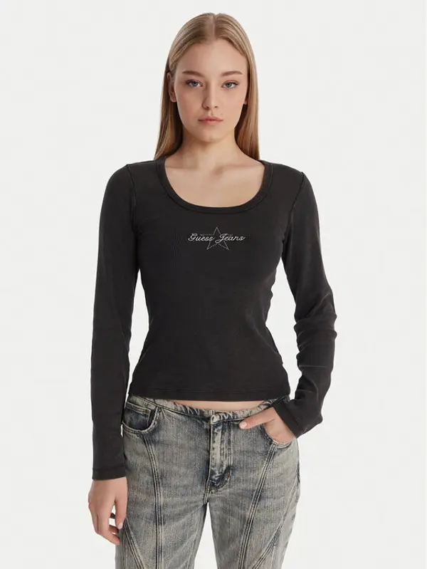 Guess Jeans Guess Jeans Majica W6RP24 KA0H1 Siva Slim Fit