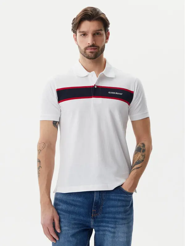 Guess Jeans Guess Jeans Polo M5GP29 KCJV1 Bijela Regular Fit