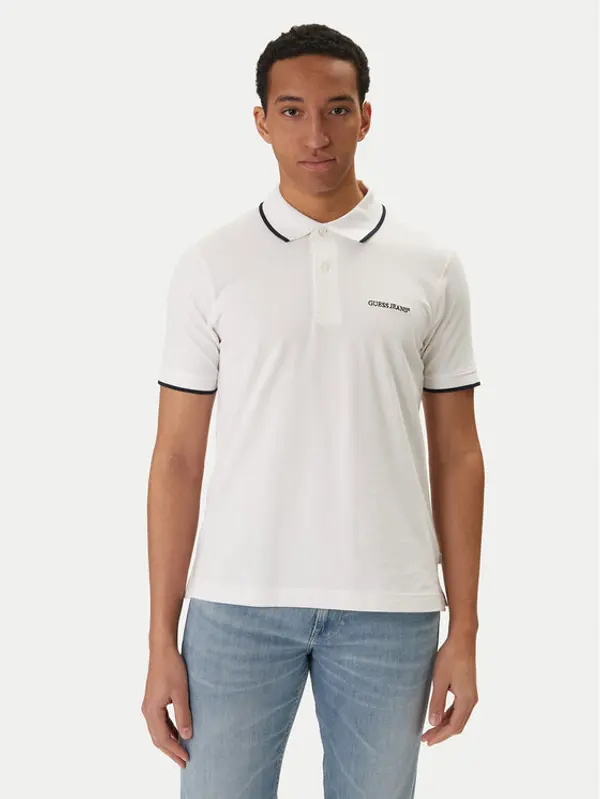 Guess Jeans Guess Jeans Polo M6RP24 KCJV1 Bijela Regular Fit