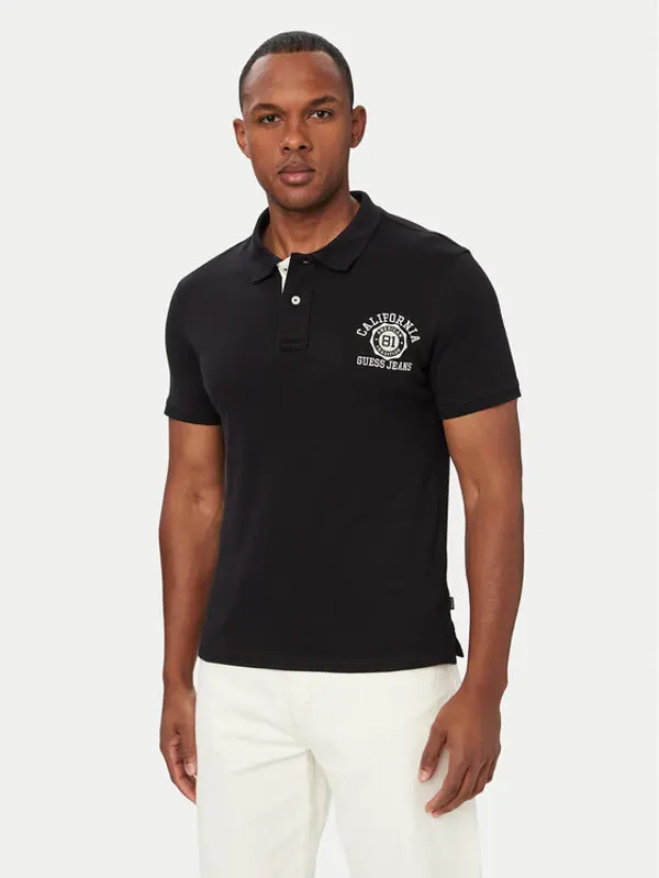 Guess Jeans Guess Jeans Polo M6YP05 K3978 Crna Regular Fit