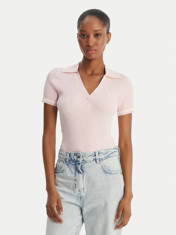 Guess Jeans Guess Jeans Polo W6GRZ1 Z3P32 Ružičasta