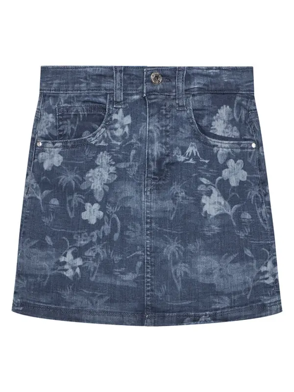 Guess Guess Jeans suknja J5GD06 D52V0 Tamnoplava Regular Fit