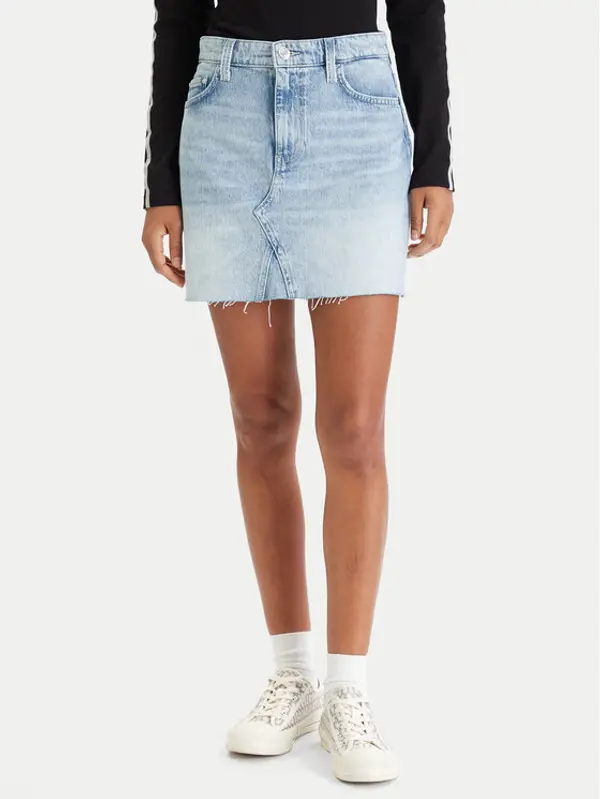 Guess Guess Jeans suknja W6RD1H D6833 Plava Regular Fit