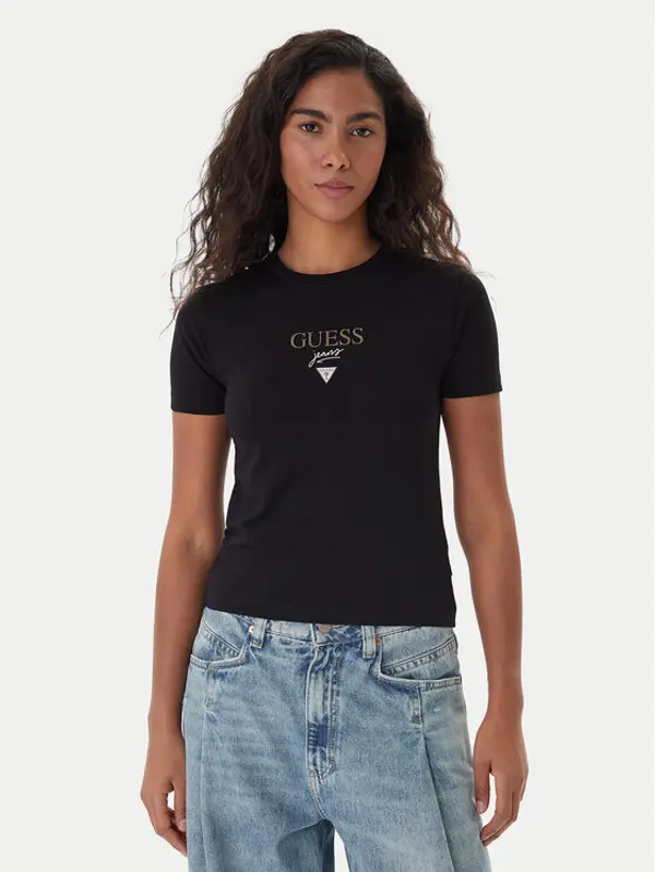 Guess Jeans Guess Jeans T-shirt 180328 Crna Classic Fit